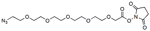 Molecular structure of the compound: Azido-PEG5-CH2CO2-NHS