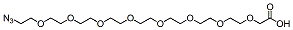 Molecular structure of the compound: Azido-PEG8-CH2CO2H