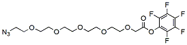 Molecular structure of the compound: Azido-PEG5-CH2CO2-PFP