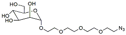 Molecular structure of the compound: Azido-PEG4-alpha-D-mannose