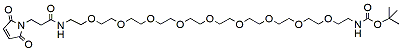 Molecular structure of the compound: Mal-amido-PEG9-NH-Boc