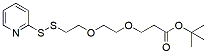 Molecular structure of the compound: (2-pyridyldithio)-PEG2-t-butyl ester