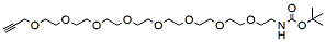 Molecular structure of the compound: t-Boc-N-Amido-PEG8-propargyl