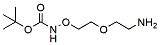 Molecular structure of the compound: t-Boc-Aminooxy-PEG1-amine