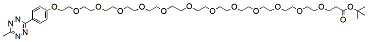 Molecular structure of the compound: Methyltetrazine-PEG12-t-butyl ester
