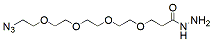 Molecular structure of the compound: Azido-PEG4-hydrazide HCl Salt