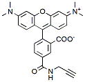 Molecular structure of the compound: TAMRA alkyne, 5-isomer