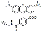 Molecular structure of the compound: TAMRA alkyne, 6-isomer