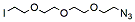 Molecular structure of the compound: Iodo-PEG3-Azide