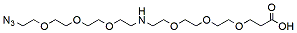 Molecular structure of the compound: N-(Azido-PEG3)-NH-PEG3-acid HCl salt