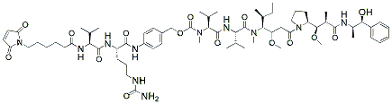 Molecular structure of the compound: MC-Val-Cit-PAB-MMAE