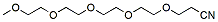 Molecular structure of the compound: m-PEG5-nitrile
