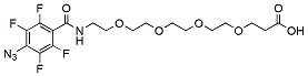 Molecular structure of the compound: 4-Azide-TFP-Amide-PEG4-acid