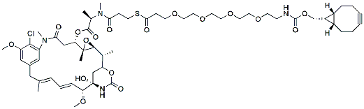 Molecular structure of the compound: DM1-PEG4-BCN