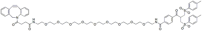 Molecular structure of the compound: Bis-Sulfone-PEG9-DBCO