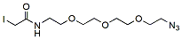 Molecular structure of the compound: Iodoacetamide-PEG3-azide