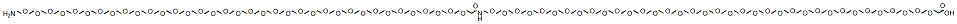 Molecular structure of the compound: Amino-PEG36-CONH-PEG36-acid
