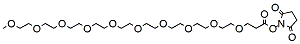 Molecular structure of the compound: m-PEG10-NHS ester