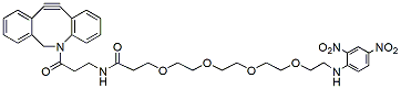 Molecular structure of the compound: DNP-PEG4-DBCO