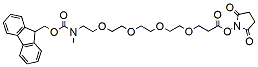 Molecular structure of the compound: Fmoc-NMe-PEG4-NHS ester