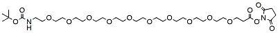 Molecular structure of the compound: t-Boc-N-amido-PEG10-NHS ester