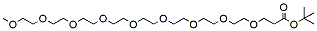 Molecular structure of the compound: m-PEG9-t-butyl ester