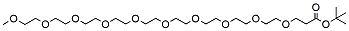 Molecular structure of the compound: m-PEG10-t-butyl ester