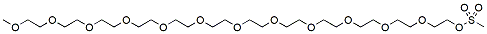 Molecular structure of the compound: m-PEG13-Ms