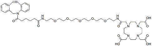 Molecular structure of the compound: DOTA-PEG5-C6-DBCO