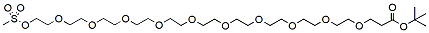 Molecular structure of the compound: Ms-PEG10-t-butyl ester