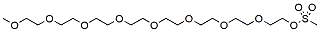 Molecular structure of the compound: m-PEG9-Ms