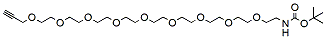 Molecular structure of the compound: t-Boc-N-Amido-PEG9-propargyl