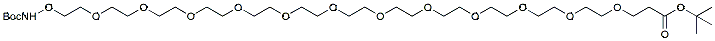 Molecular structure of the compound: t-Boc-Aminooxy-PEG12-t-butyl ester