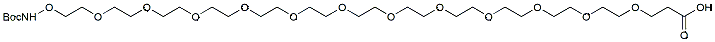 Molecular structure of the compound: t-Boc-Aminooxy-PEG12-acid