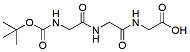 Molecular structure of the compound: Boc-Gly-Gly-Gly-OH