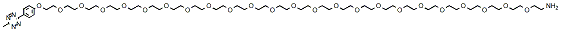 Molecular structure of the compound: Methyltetrazine-PEG23-amine HCl salt