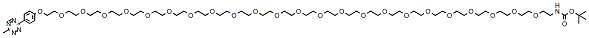 Molecular structure of the compound: Methyltetrazine-PEG23-NH-Boc