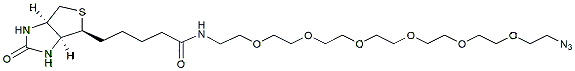 Molecular structure of the compound: Biotin-PEG6-azide
