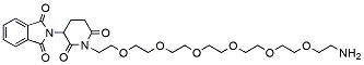 Molecular structure of the compound: D-Amino-PEG6-Thalidomide TFA salt