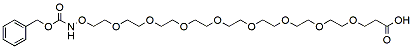 Molecular structure of the compound: CBZ-aminooxy-PEG8-acid