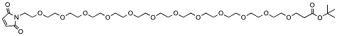 Molecular structure of the compound: Mal-PEG12-t-butyl ester