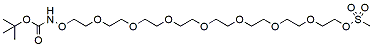 Molecular structure of the compound: t-Boc-Aminooxy-PEG8-Ms