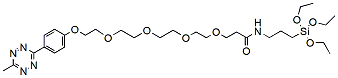 Molecular structure of the compound: Methyltetrazine-PEG3-triethoxysilane
