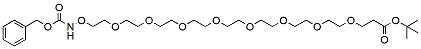 Molecular structure of the compound: CBZ-aminooxy-PEG8-t-butyl ester