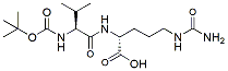 Molecular structure of the compound: Boc-Val-Cit
