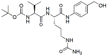 Molecular structure of the compound: Boc-Val-Cit-PAB