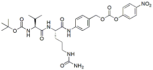 Molecular structure of the compound: Boc-Val-Cit-PAB-PNP