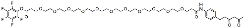 Molecular structure of the compound: Diketone-PEG11-PFP ester
