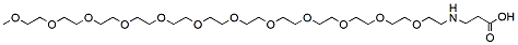 Molecular structure of the compound: m-PEG12-CH2CH2NHCH2CH2COOH