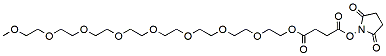 Molecular structure of the compound: 3-(m-PEG8-ethoxycarbonyl)propanoic-NHS ester